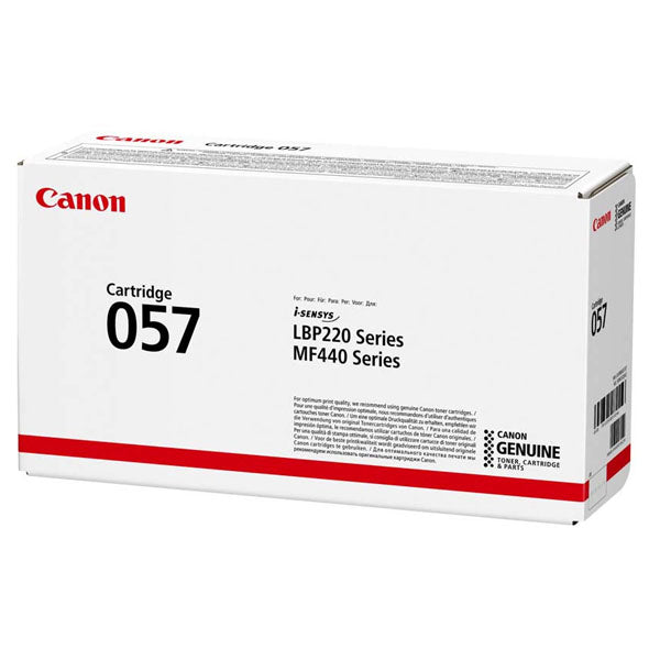 Canon 057 Black Toner Cartridge (3009C002AA) - High Yield for i-SENSYS Printers