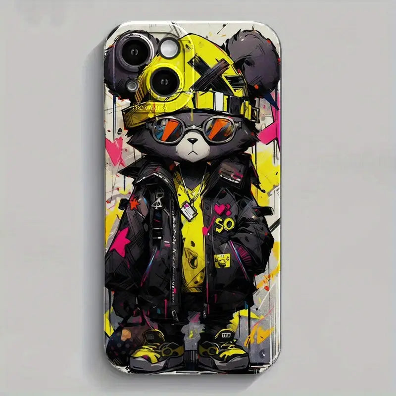 Bear Graphic Protective Phone Case For IPhone