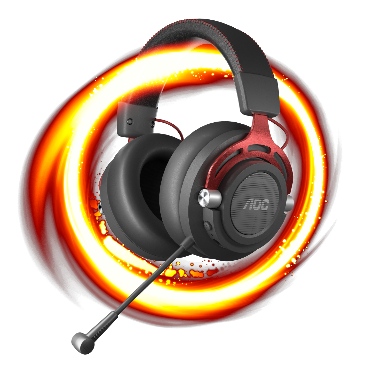 AOC GH401 Wireless Gaming Headset with 50mm Drivers, Detachable Microphone, and 17-Hour Battery Life